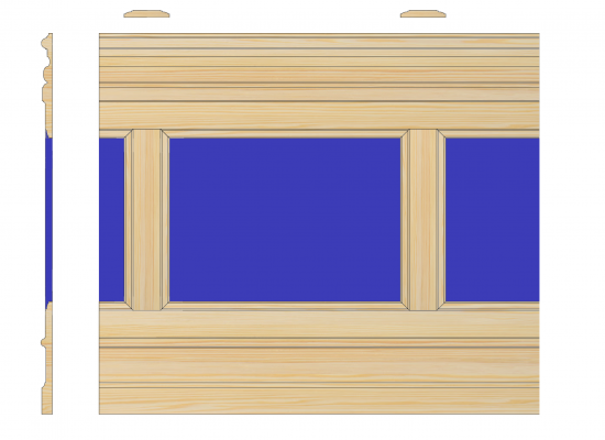 Listwa pionowa do boazerii angielskiej 9,0 x 1,4